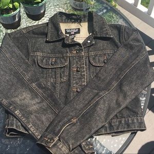 Ralph Lauren Polo Black Crop Denim Jacket